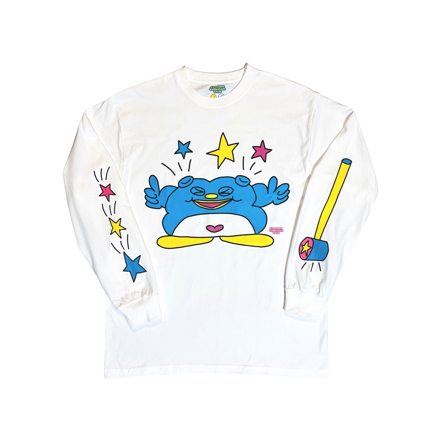 🐧Hitting Dong Dong💥Long Sleeve T-shirt (White)🤍