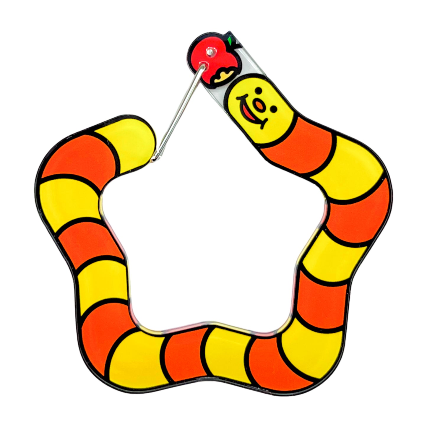 Star-shaped Worm Keychain🐛⭐️