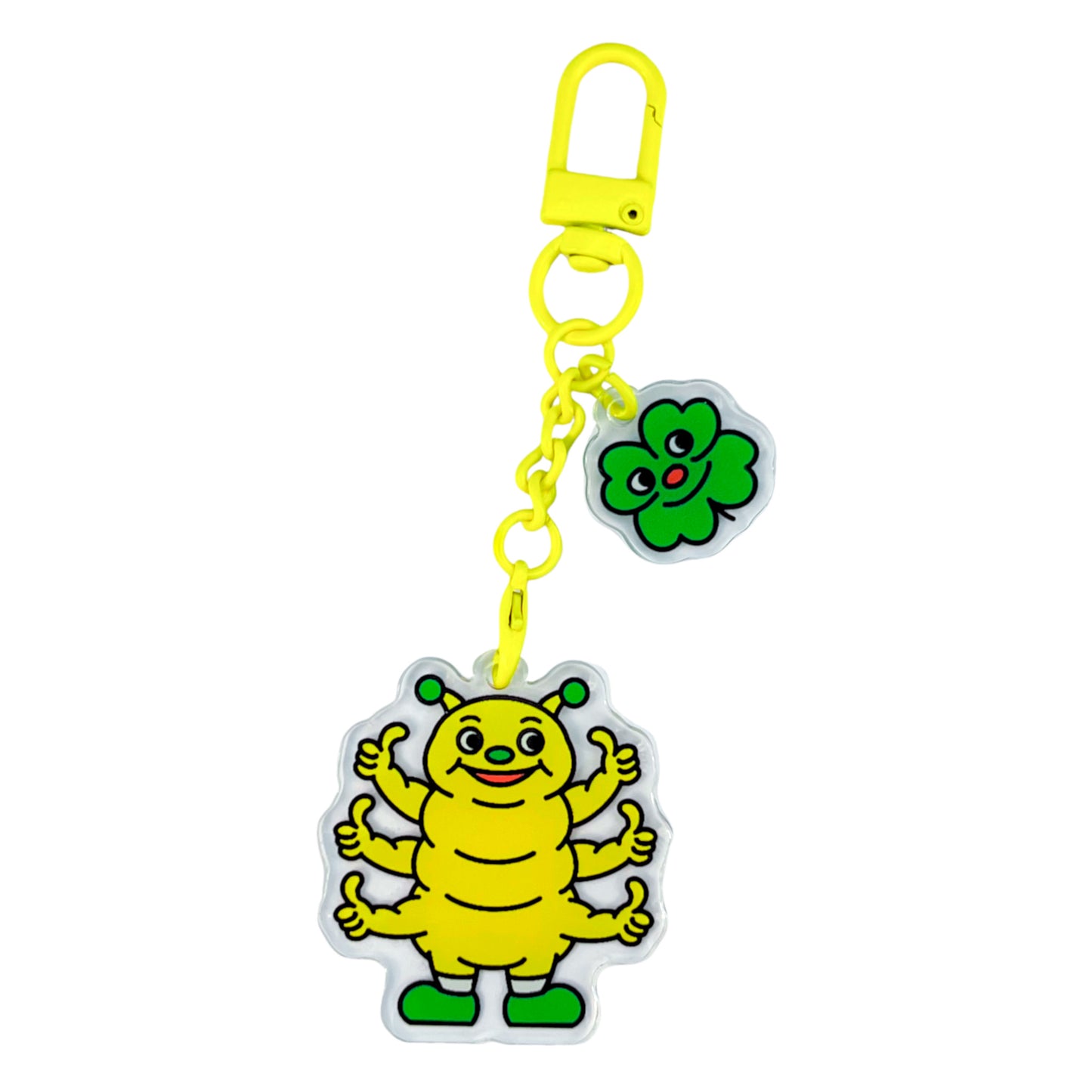 Keychain (Butterpillar + Clover)🐛🍀