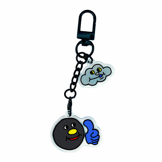 Keychain (Moon + Cloud)🌚☁️