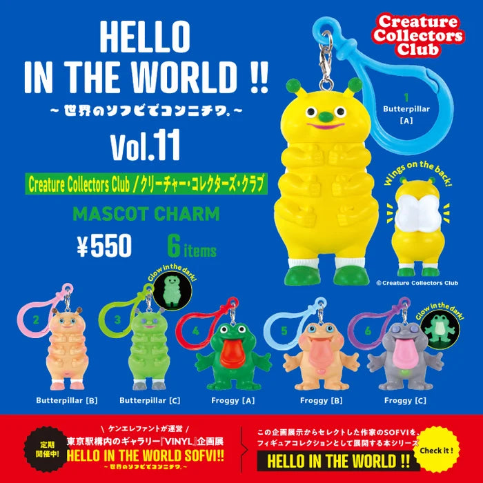HELLO IN THE WORLD !! Vol.11 Creature Collector's Club Mascot Charm